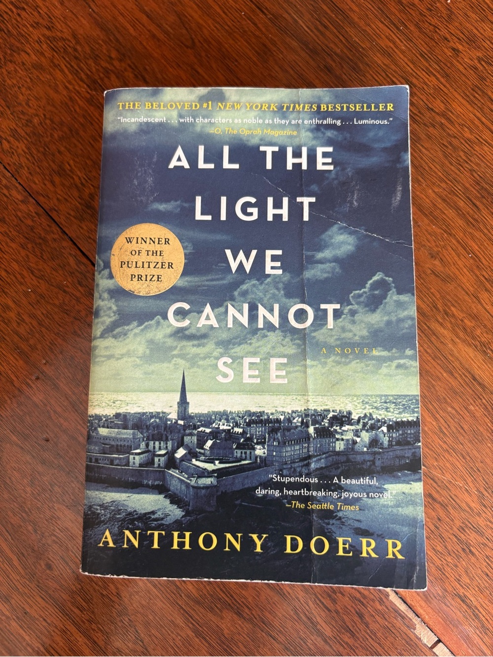 3/$20 All the Light We Cannot See - Navy & Cream Paperback by